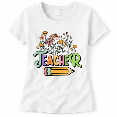 Retro Teache for  Best Teacher Gifts Womens T-Shirt