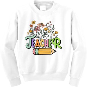 Retro Teache for  Best Teacher Gifts Kids Sweatshirt