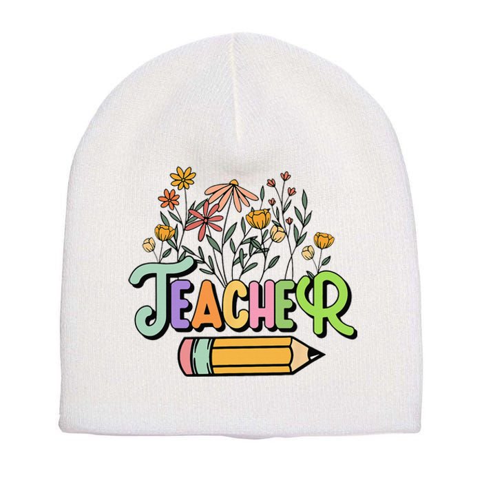 Retro Teache for  Best Teacher Gifts Short Acrylic Beanie