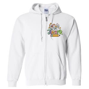 Retro Teache for  Best Teacher Gifts Full Zip Hoodie