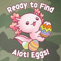 Ready To Find Alotl Eggs! Cute Axolotl Anime Kawaii Easter Legacy Tie Dye Trucker Hat