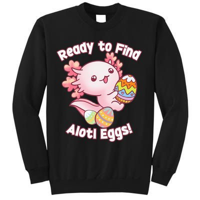 Ready To Find Alotl Eggs! Cute Axolotl Anime Kawaii Easter Sweatshirt