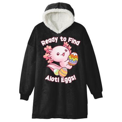 Ready To Find Alotl Eggs! Cute Axolotl Anime Kawaii Easter Hooded Wearable Blanket