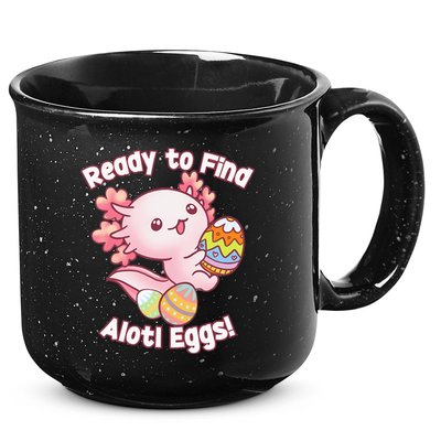 Ready To Find Alotl Eggs! Cute Axolotl Anime Kawaii Easter 15oz Campfire Ceramic Mug