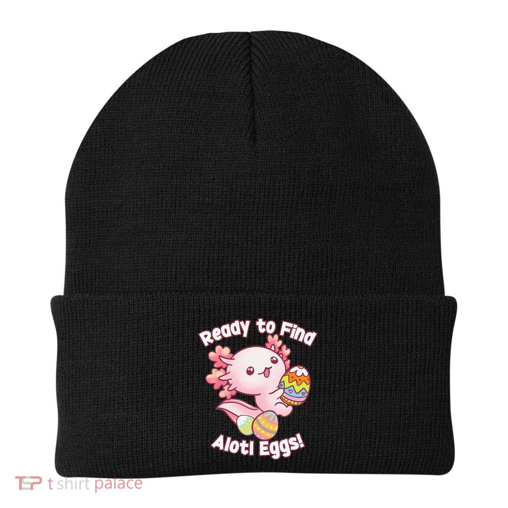 Ready To Find Alotl Eggs! Cute Axolotl Anime Kawaii Easter Beanie