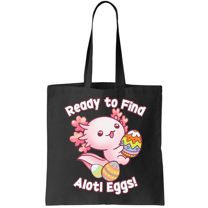 Ready To Find Alotl Eggs! Cute Axolotl Anime Kawaii Easter Bag