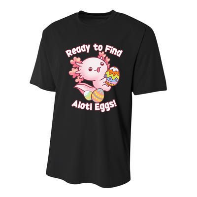 Ready To Find Alotl Eggs! Cute Axolotl Anime Kawaii Easter Youth Performance Sprint T-Shirt