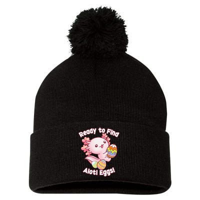 Ready To Find Alotl Eggs! Cute Axolotl Anime Kawaii Easter Pom Pom 12in Knit Beanie