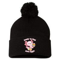 Ready To Find Alotl Eggs! Cute Axolotl Anime Kawaii Easter Pom Pom 12in Knit Beanie
