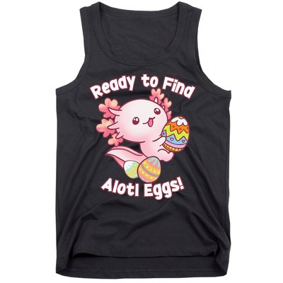 Ready To Find Alotl Eggs! Cute Axolotl Anime Kawaii Easter Tank Top