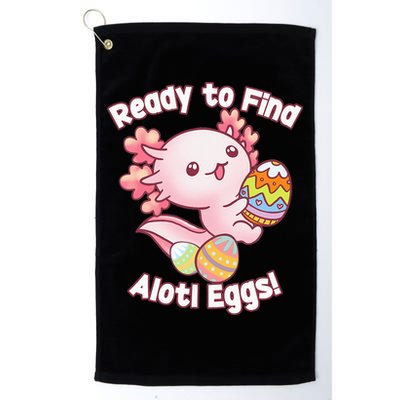 Ready To Find Alotl Eggs! Cute Axolotl Anime Kawaii Easter Golf Towel