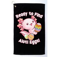Ready To Find Alotl Eggs! Cute Axolotl Anime Kawaii Easter Golf Towel