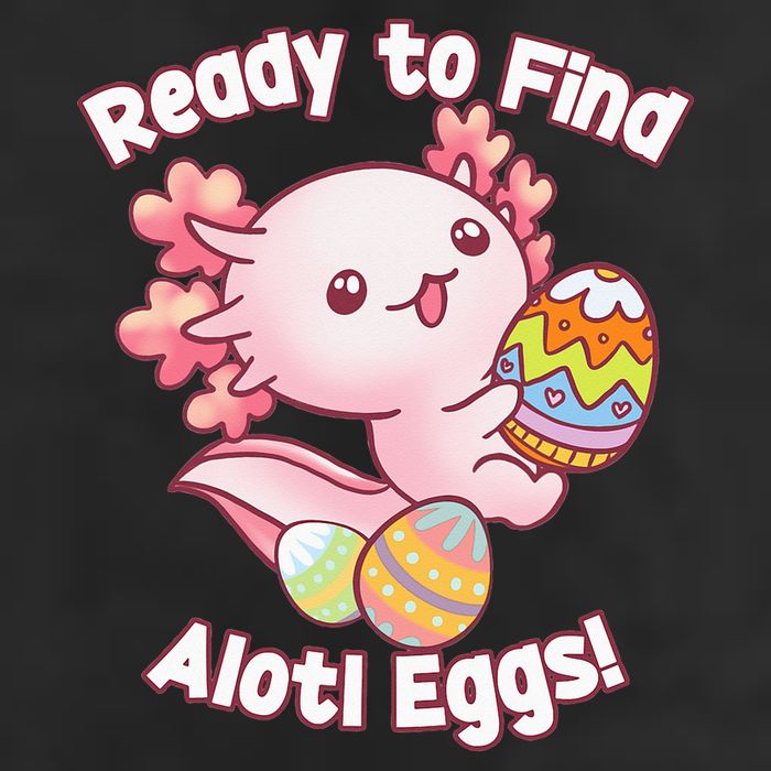 Ready To Find Alotl Eggs! Cute Axolotl Anime Kawaii Easter Microfiber Hand Towel