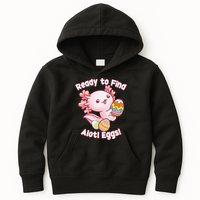 Ready To Find Alotl Eggs! Cute Axolotl Anime Kawaii Easter Kids Hoodie