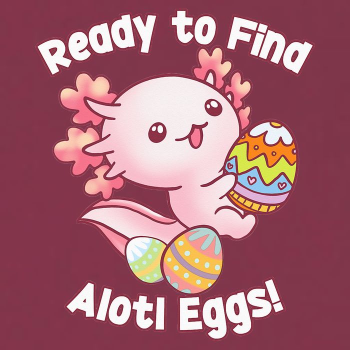 Ready To Find Alotl Eggs! Cute Axolotl Anime Kawaii Easter 16oz Travel Tumbler