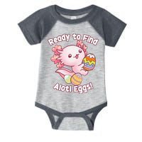 Ready To Find Alotl Eggs! Cute Axolotl Anime Kawaii Easter Infant Baby Jersey Bodysuit