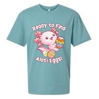 Ready To Find Alotl Eggs! Cute Axolotl Anime Kawaii Easter Sueded Cloud Jersey T-Shirt