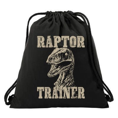 Raptor Trainer Funny Dinosaur Lover Halloween Costume Gift Drawstring Bag