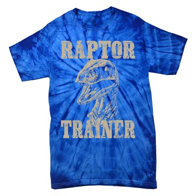 Raptor Trainer Funny Dinosaur Lover Halloween Costume Gift Tie-Dye T-Shirt