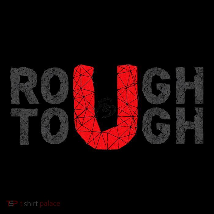 Rough & Tough Funny Design High Crown Mesh Back Trucker Hat