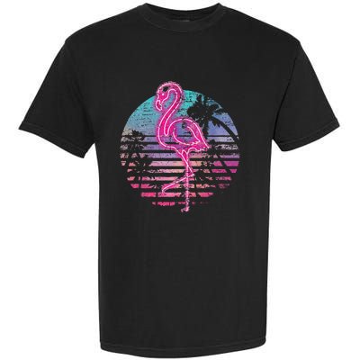 Retro Tropic Flamingo Garment-Dyed Heavyweight T-Shirt