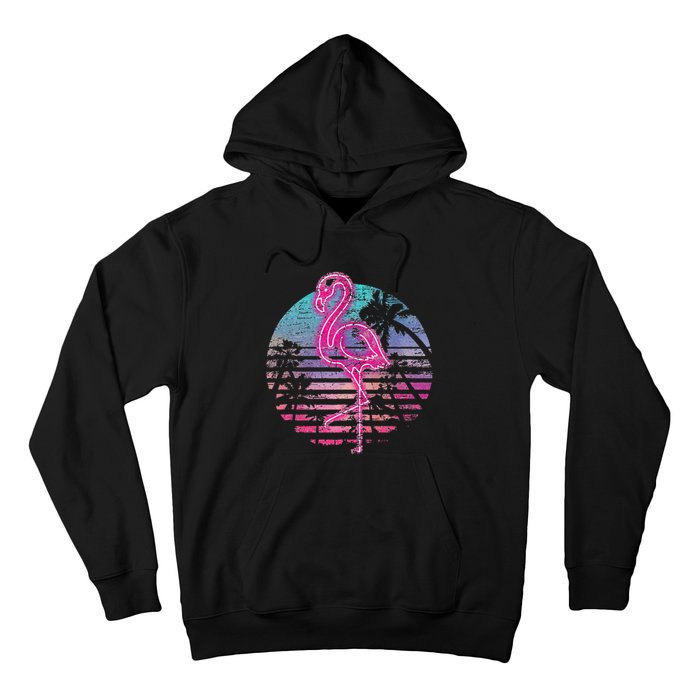 Retro Tropic Flamingo Hoodie