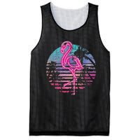 Retro Tropic Flamingo Mesh Reversible Basketball Jersey Tank