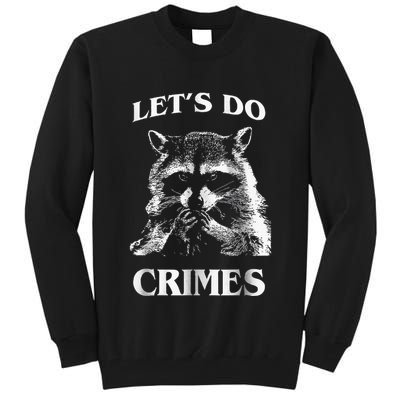 Raccoon Trash Funny Racoon LetS Do Crimes Cute Animal Tall Sweatshirt