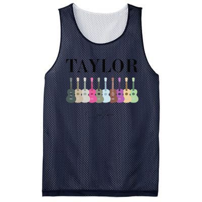 Retro Taylor First Name Personalized Groovy Bday Mesh Reversible Basketball Jersey Tank