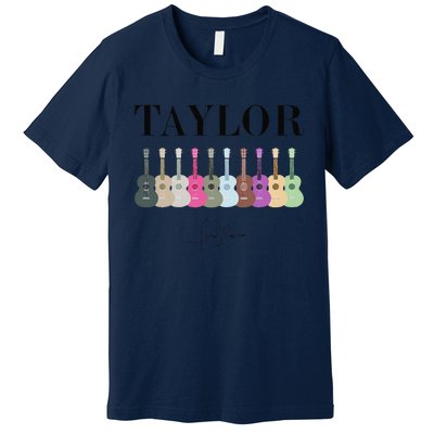 Retro Taylor First Name Personalized Groovy Bday Premium T-Shirt