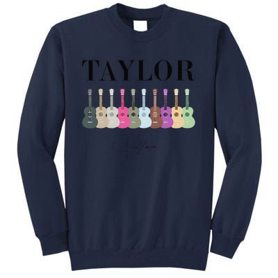 Retro Taylor First Name Personalized Groovy Bday Tall Sweatshirt