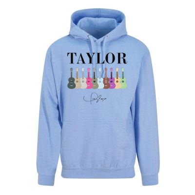 Retro Taylor First Name Personalized Groovy Bday Unisex Surf Hoodie