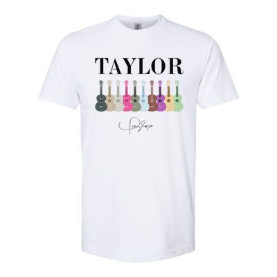 Retro Taylor First Name Personalized Groovy Bday Softstyle CVC T-Shirt