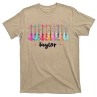 Retro Taylor First Name Personalized Groovy 80s Pin.K T-Shirt