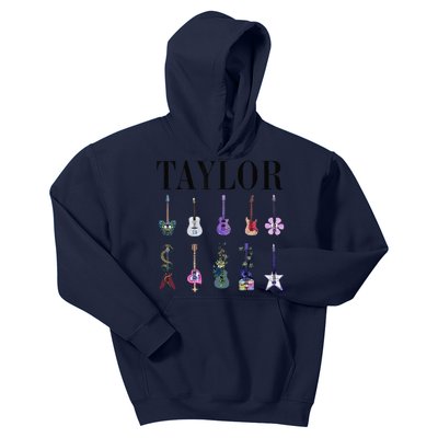 Retro Taylor First Name Personalized Groovy Birthday Kids Hoodie