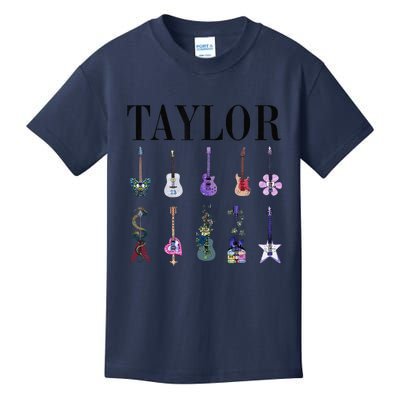 Retro Taylor First Name Personalized Groovy Birthday Kids T-Shirt