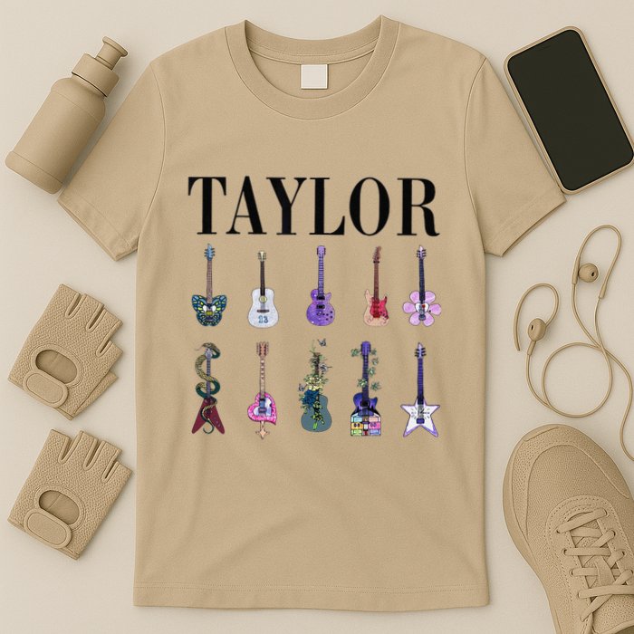 Retro Taylor First Name Personalized Groovy Birthday T-Shirt