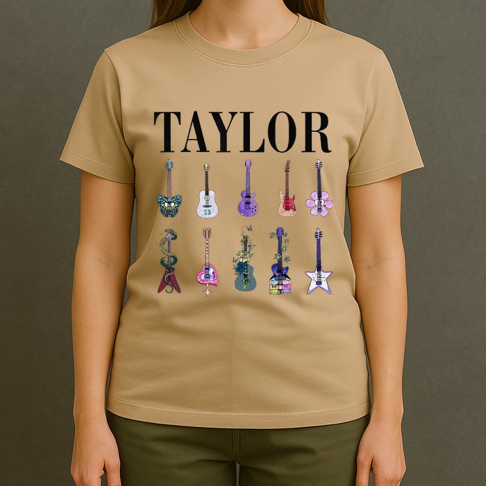 Retro Taylor First Name Personalized Groovy Birthday T-Shirt