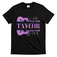 Retro Taylor First Name Personalized Groovy Birthday T-Shirt