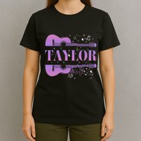 Retro Taylor First Name Personalized Groovy Birthday T-Shirt