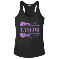 Retro Taylor First Name Personalized Groovy Birthday Ladies PosiCharge Competitor Racerback Tank