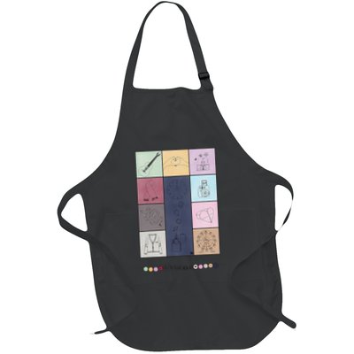 Retro Taylor First Name Personalized Groovy Birthday Full-Length Apron With Pockets