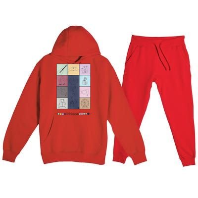 Retro Taylor First Name Personalized Groovy Birthday Premium Hooded Sweatsuit Set