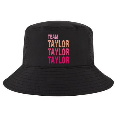 Retro T.AYLOR First Name Personalized Groovy Birthday Cool Comfort Performance Bucket Hat