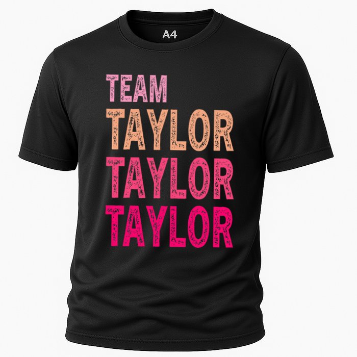 Retro T.AYLOR First Name Personalized Groovy Birthday Performance Shirt