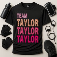 Retro T.AYLOR First Name Personalized Groovy Birthday Performance Shirt