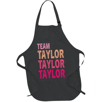 Retro T.AYLOR First Name Personalized Groovy Birthday Apron