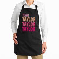Retro T.AYLOR First Name Personalized Groovy Birthday Apron