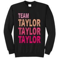 Retro T.AYLOR First Name Personalized Groovy Birthday Sweatshirt