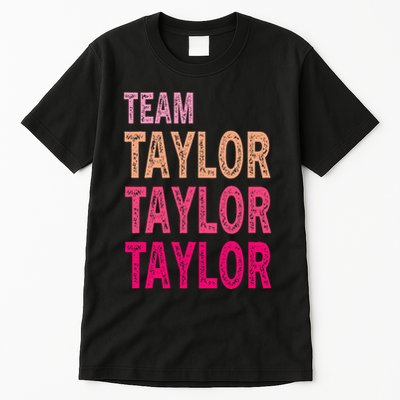 Retro T.AYLOR First Name Personalized Groovy Birthday Tall T-Shirt